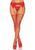 Пояс для панчіх зі стразами Leg Avenue Rhinestone Garterbelt Red One Size