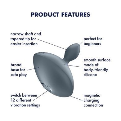Анальна вібропробка Satisfyer Booty Absolute Beginners 4 SX0545 фото