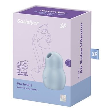 Вакуумний стимулятор Satisfyer Pro To Go 1 Blue SO7798 фото