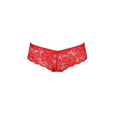 Еротична жіноча білизна - мереживні трусики-бразиліана Passion RAJA L/XL червоні
