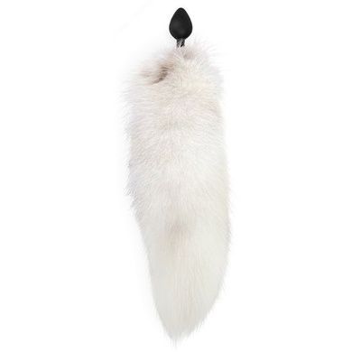 Анальна пробка з хвостом Art of Sex size M White fox SO6187 фото