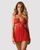 Беби-долл Obsessive 838-BAB-3 babydoll & thong red L/XL