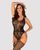 Бодістокінг Obsessive Bodystocking G324 S/M/L black, силуетний малюнок
