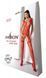 Бодистокинг с плетением на груди Passion BS099 One Size, red, открытый доступ, имитация подвязок