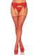 Пояс для панчіх зі стразами Leg Avenue Rhinestone Garterbelt Red One Size