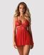 Беби-долл Obsessive 838-BAB-3 babydoll & thong red L/XL