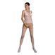 Бодістокінг Passion ECO BS001 One Size white, з доступом, імітація підв&rsquo;язок, флористичний декор