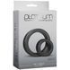 Набор эрекционных колец Doc Johnson Platinum Premium Silicone &ndash; The C-Rings &ndash; Charcoal SO4918 фото 2