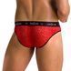 Мужские полупрозрачные трусы Passion 031 SLIP MIKE S/M Red, под леопард