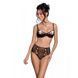 Эротический комплект с рисунком Passion LOVELIA BIKINI XXL/XXXL, black