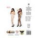 Бодистокинг Passion BS003 white, комбинезон, мелкая сеточка S/M/L