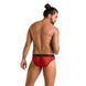 Мужские полупрозрачные трусы Passion 031 SLIP MIKE S/M Red, под леопард