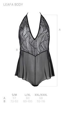 Боді Passion LEAFA BODY black L/XL - ECO Passion