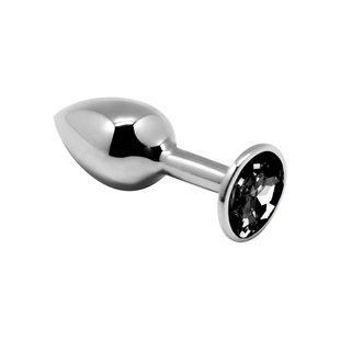Анальна пробка Alive Mini Metal Butt Plug Black M SO6000 фото