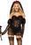 Эротический костюм черной невесты Leg Avenue Heartbreak Bride L, боди, рукава, вуаль, чокер