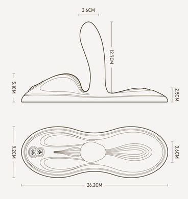 Вибратор Zalo Flora Smart Vibrating Pad Velvet Purple SX0716 фото