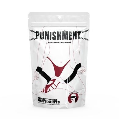 Фиксаторы для руки и бедра Punishment - Thigh to Wrist Restraints - Black SX2230 фото