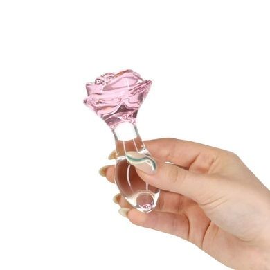 Анальна пробка Pillow Talk Rosy Luxurious Glass Anal Plug SO6834 фото