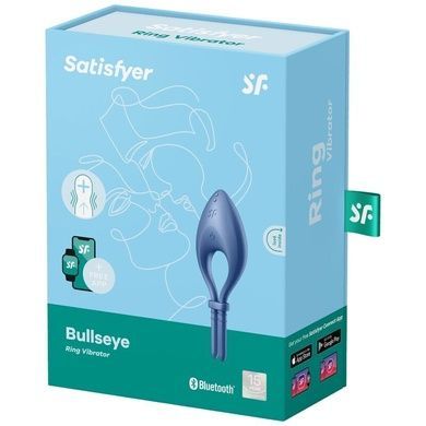 Эрекционное смарт-виброкольцо Satisfyer Bullseye Blue SO6120 фото