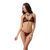 Комплект белья Passion MELISSA BIKINI XXL/XXXL, black, лиф со шнуровкой и трусики стринги
