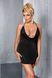 Пеньюар з глибоким декольте Passion MIRACLE CHEMISE 4XL/5XL, black, трусики