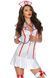 ​​Еротичний костюм медсестри Leg Avenue Head Nurse S/M, сукня, аксесуар на голову, стетоскоп