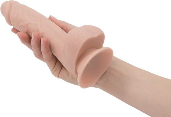 Фаллоимитатор на присоске ADDICTION Mark 7,5 Dildo With Balls Beige SO5583 фото