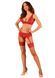 Чулки под пояс с широким кружевом Obsessive Lacelove stockings M/L