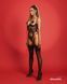 Корсет Obsessive Dominna cupless corset & crotchless thong L/XL, Черный
