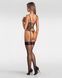 Корсет Obsessive Dominna cupless corset & crotchless thong L/XL, Черный