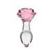 Анальна пробка Pillow Talk Rosy Luxurious Glass Anal Plug SO6834 фото 1