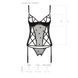 Корсет с подвязками, стринги Passion LOVELIA CORSET XXL/XXXL, black