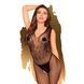 Бодістокінг з візерунком у вигляді крил та метелика Penthouse - Wild catch black S/L