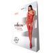 Бодистокинг Passion BS069 red, комбинезон, имитация чулок и боди One Size