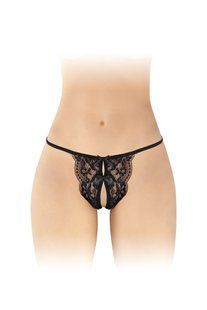 Сексуальні мереживні трусики з доступом Fashion Secret Cindy One Size чорні