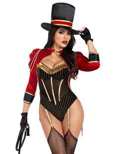 Костюм циркачки Leg Avenue Ravishing Ringmaster Bodysuit S