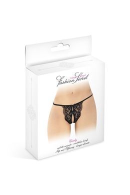 Сексуальні мереживні трусики з доступом Fashion Secret Cindy One Size чорні