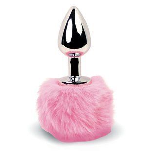 Анальна пробка FeelzToys Bunny Tails Butt Plug Pink SO5061 фото