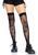 Панчохи з малюнком Leg Avenue 420 Net thigh highs Black