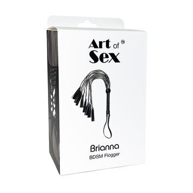 Батіг з екошкіри Art of Sex - Brianna чорний SO9665 фото