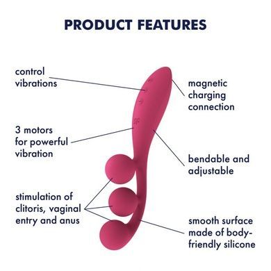 Вібратор вагінально-кліторальний Satisfyer Tri Ball 1 SO7785 фото