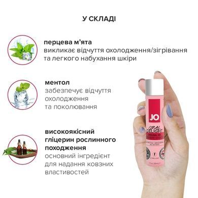 Оральний гель JO Oral Delight Полуниця 30 мл (холод-тепло) SO1496 фото