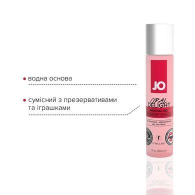 Оральний гель JO Oral Delight Полуниця 30 мл (холод-тепло) SO1496 фото