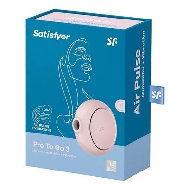 Вакуумний стимулятор клітора Satisfyer Pro To Go 3 Rose SO6988 фото