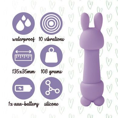 Минивибратор FeelzToys Magic Bunny Purple SO4439 фото