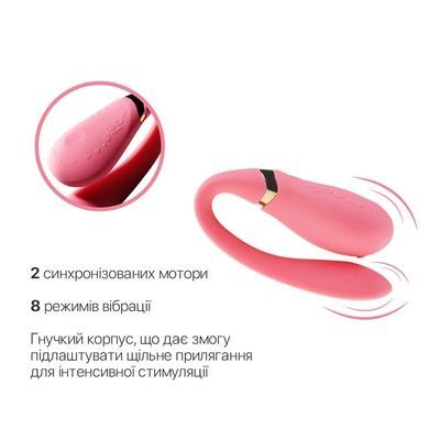 Смарт вибратор для пар Zalo Fanfan Rouge Pink SO6669 фото