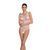 Бодістокінг з доступом Passion BS086 white, вертикальна сітка, виріз на спинці One size