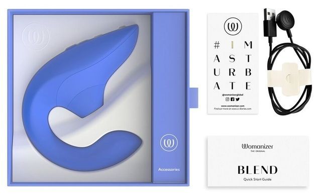 Вакуумный стимулятор Womanizer Blend Vibrant Blue SX2142 фото