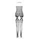 Бодистокинг Passion ECO BS006 black, с доступом, халтер, имитация подвязок