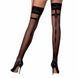 Чулки с узорным швом сзади Passion ST114 1/2 (20 den), nero